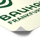 Bauhaus Abstrakte Wellen Wandkunst, für Wohnraumde Poster (Ecke)