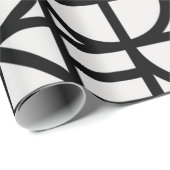 Bauhaus Abstraktes geometrisches Muster Geschenkpapier (Rolleneckpunkt)