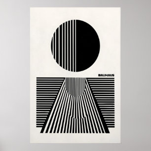 Bauhaus-Abstraktes Kunstposter Minimalistisches Ge Poster