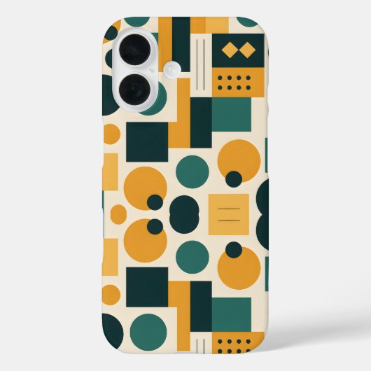 Bauhaus-Abstraktes Muster Case-Mate iPhone Hülle (Rückseite)