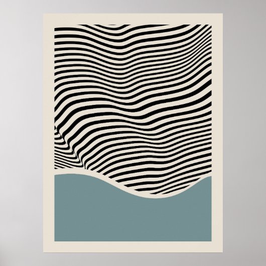 Bauhaus-Architektur | Hellblauer Poster (Vorne)