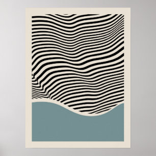 Bauhaus-Architektur Hellblauer Poster