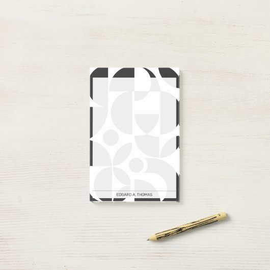 Bauhaus Art 4 Post-it Klebezettel (Auf Schreibtisch)