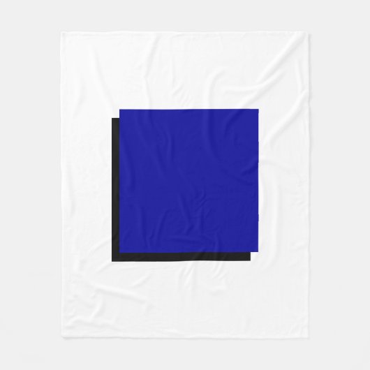 Bauhaus Art Blue Square Fleecedecke (Vorderseite)