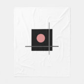 Bauhaus Art Gray Geometrie Fleecedecke (Vorderseite)
