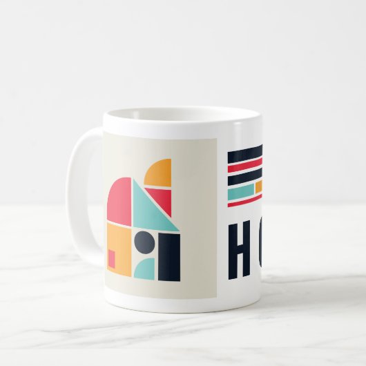 Bauhaus art - Haus. Kaffeetasse (Vorderseite Links)