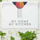 Bauhaus Art in five lines and spheres Geschirrtuch (Gefaltet)