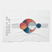 Bauhaus Art in five lines and spheres Geschirrtuch (Horizontal)