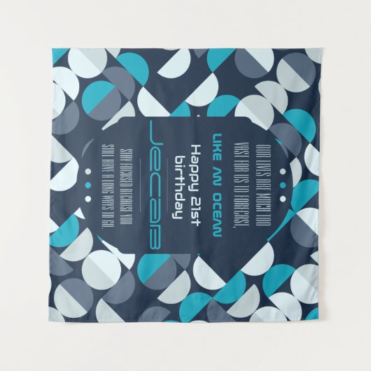 Bauhaus Art Wandteppich (Vorderseite (Horizontal))