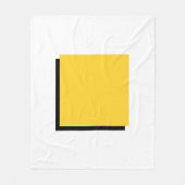 Bauhaus Art Yellow Square Fleecedecke (Vorderseite)