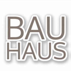 Bauhaus Aufkleber