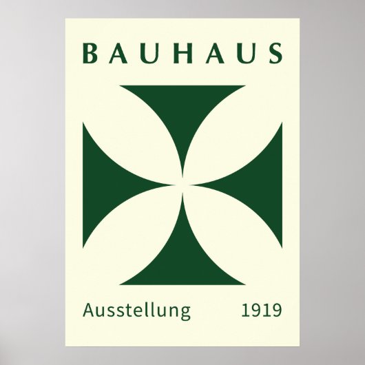 Bauhaus Ausstellung 1919 Geometric, home decor Poster (Vorne)