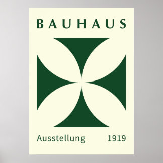 Bauhaus Ausstellung 1919 Geometrisch, Inneneinrich Poster