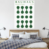 Bauhaus Ausstellung 1919 Shape Print, home decor  Leinwanddruck (Insitu (Schlafzimmer))