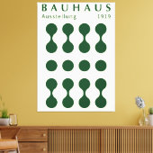 Bauhaus Ausstellung 1919 Shape Print, home decor  Leinwanddruck (Insitu (Wohnzimmer))