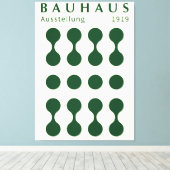 Bauhaus Ausstellung 1919 Shape Print, home decor  Leinwanddruck (Insitu (Holzboden))