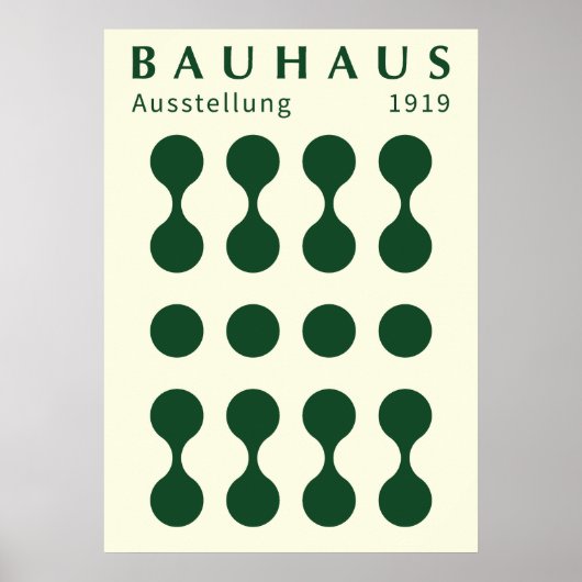 Bauhaus Ausstellung 1919 Shape Print, home decor  Poster (Vorne)