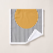 Bauhaus Ausstellung Unique Geometric Poster Minima Badhandtuch Set (Waschlappen)