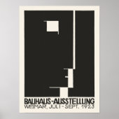 Bauhaus Austellung 1923 Künstlerische Moderne Auss Poster (Vorne)