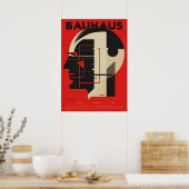 Bauhaus, Bauhaus-Design, modernes Design, geometri Poster (Küche)