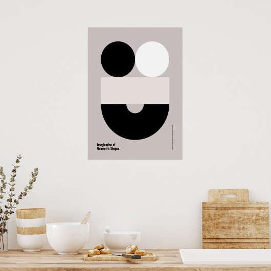 Bauhaus, Bauhaus-Design, modernes Design, geometri Poster (Küche)