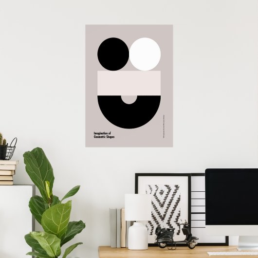 Bauhaus, Bauhaus-Design, modernes Design, geometri Poster (Heimbüro)