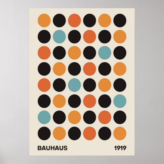 Bauhaus, Bauhaus-Design, modernes Design, geometri Poster (Vorne)