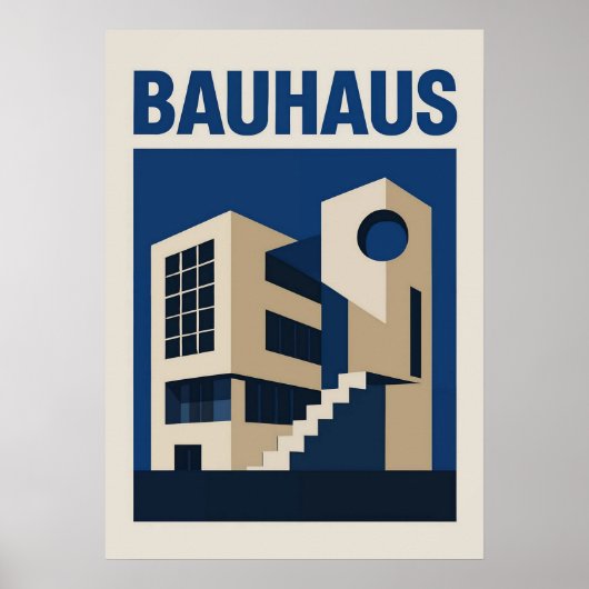 Bauhaus, Bauhaus-Design, modernes Design, geometri Poster (Vorne)