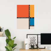 Bauhaus, Bauhaus-Design, modernes Design, geometri Poster (Heimbüro)