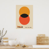 Bauhaus, Bauhaus-Design, modernes Design, geometri Poster (Küche)