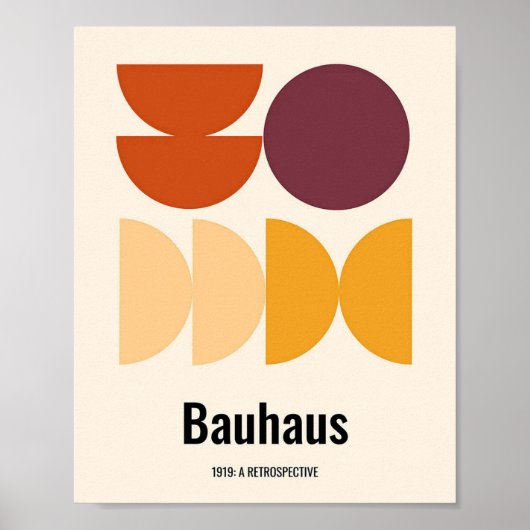 Bauhaus, Bauhaus-Design, modernes Design, geometri Poster (Vorne)