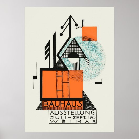 Bauhaus, Bauhaus-Design, modernes Design, geometri Poster (Vorne)