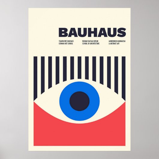 Bauhaus, Bauhaus-Design, modernes Design, geometri Poster (Vorne)