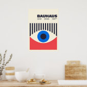 Bauhaus, Bauhaus-Design, modernes Design, geometri Poster (Küche)