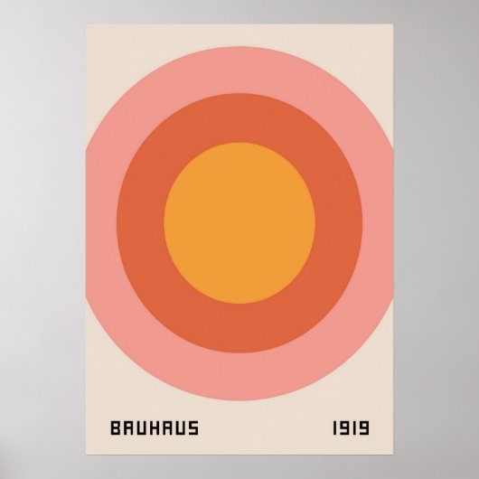 Bauhaus, Bauhaus-Design, modernes Design, geometri Poster (Vorne)