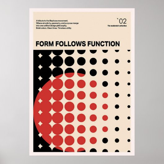Bauhaus, Bauhaus-Design, modernes Design, geometri Poster (Vorne)