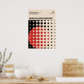 Bauhaus, Bauhaus-Design, modernes Design, geometri Poster (Küche)