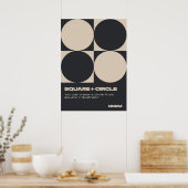 Bauhaus, Bauhaus-Design, modernes Design, geometri Poster (Küche)