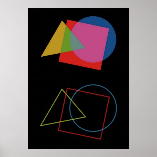 Bauhaus, Bauhaus-Design, modernes Design, geometri Poster (Vorne)