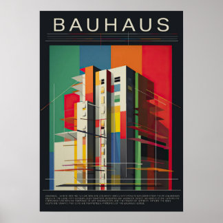 Bauhaus, Bauhaus-Design, modernes Design, geometri Poster