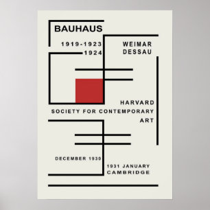Bauhaus, Bauhaus-Design, modernes Design, geometri Poster