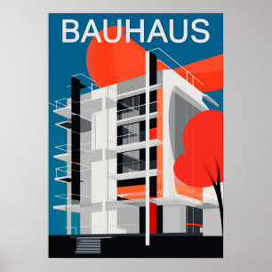 Bauhaus, Bauhaus-Design, modernes Design, geometri Poster