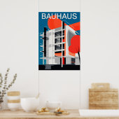 Bauhaus, Bauhaus-Design, modernes Design, geometri Poster (Küche)