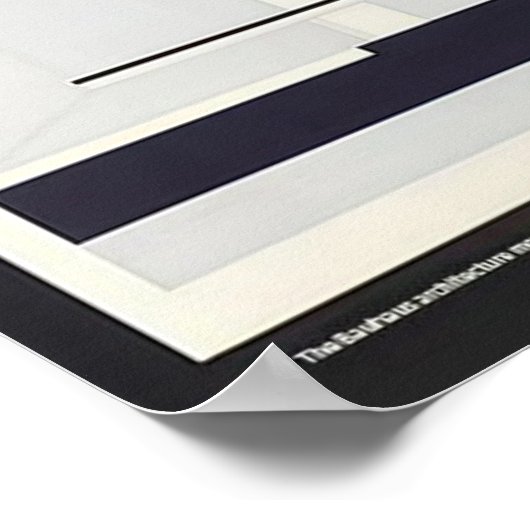 Bauhaus, Bauhaus-Design, modernes Design, geometri Poster (Ecke)