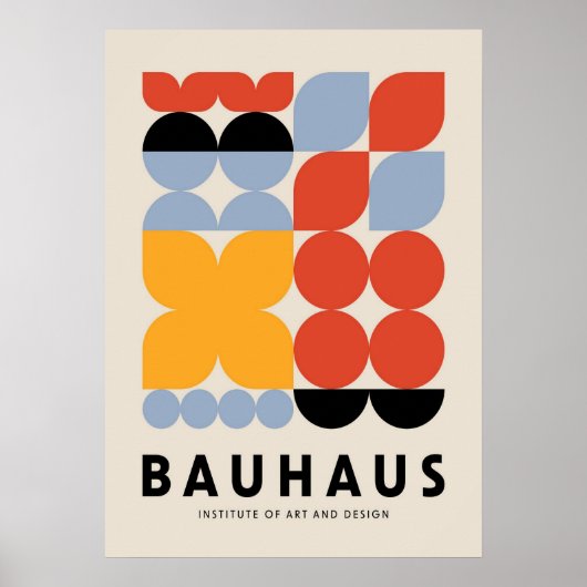 Bauhaus, Bauhaus-Design, modernes Design, geometri Poster (Vorne)