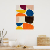 Bauhaus, Bauhaus-Design, modernes Design, geometri Poster (Küche)