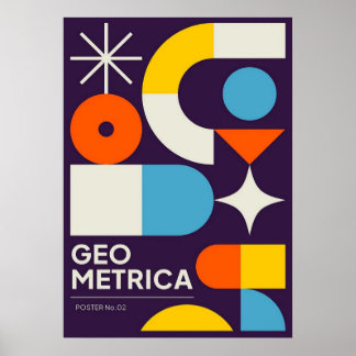 Bauhaus, Bauhaus-Design, modernes Design, geometri Poster