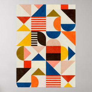 Bauhaus, Bauhaus-Design, modernes Design, geometri Poster