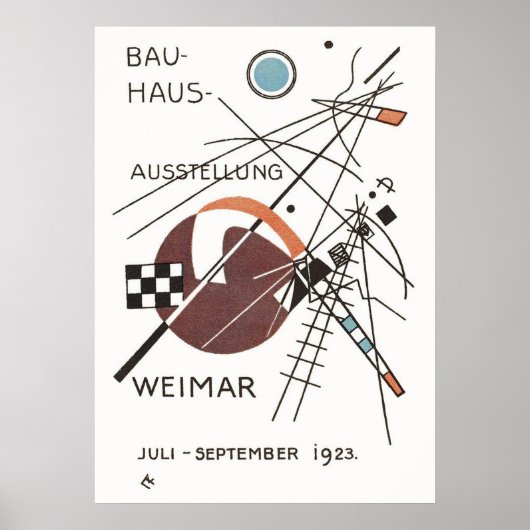 Bauhaus, Bauhaus-Design, modernes Design, geometri Poster (Vorne)