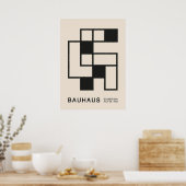 Bauhaus, Bauhaus-Design, modernes Design, geometri Poster (Küche)